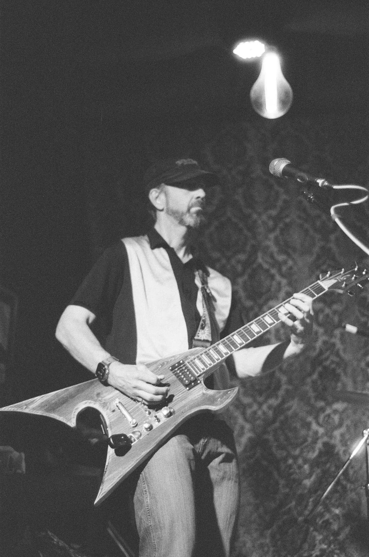 Guitarist Performing Bw (Congress Coffee Calgary TRIAL09 Phreqed)