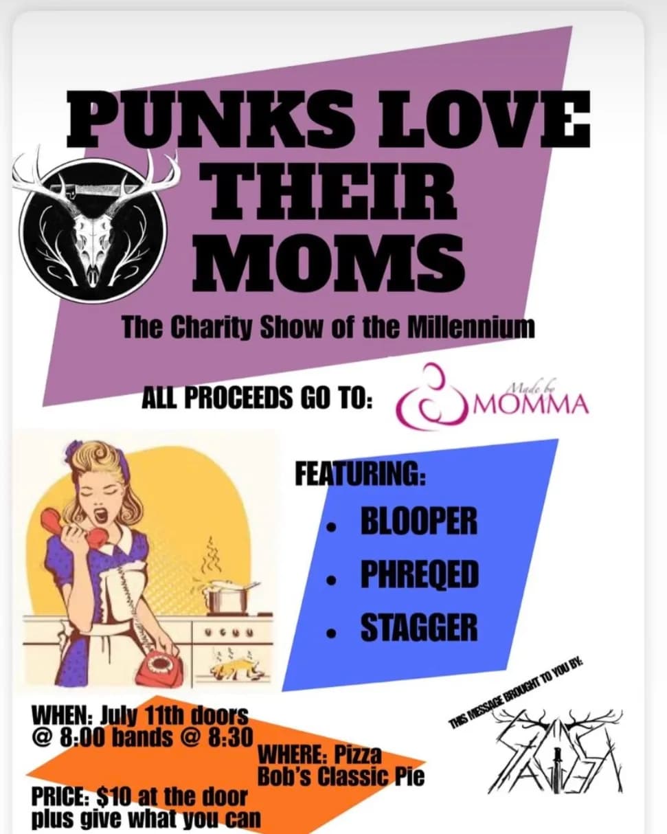 01 Punks Love Their Moms Poster (Pizza Bobs Calgary Punks Love Their Moms)