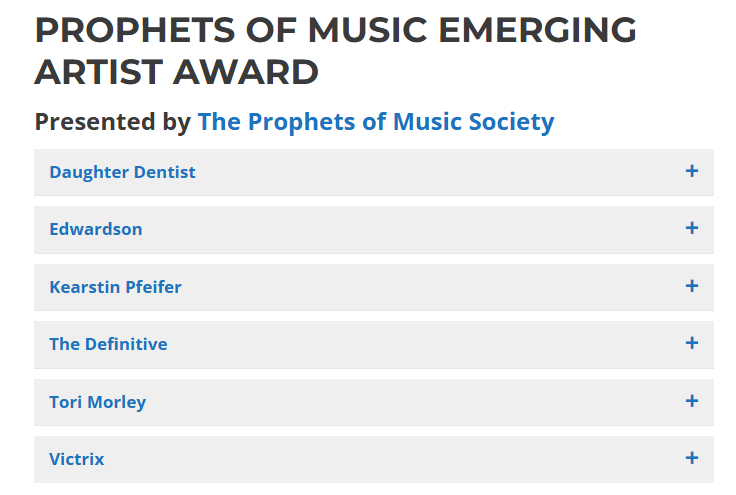 Tori Morley Nominated for THREE 2024 YYCMUSICAWARDS!