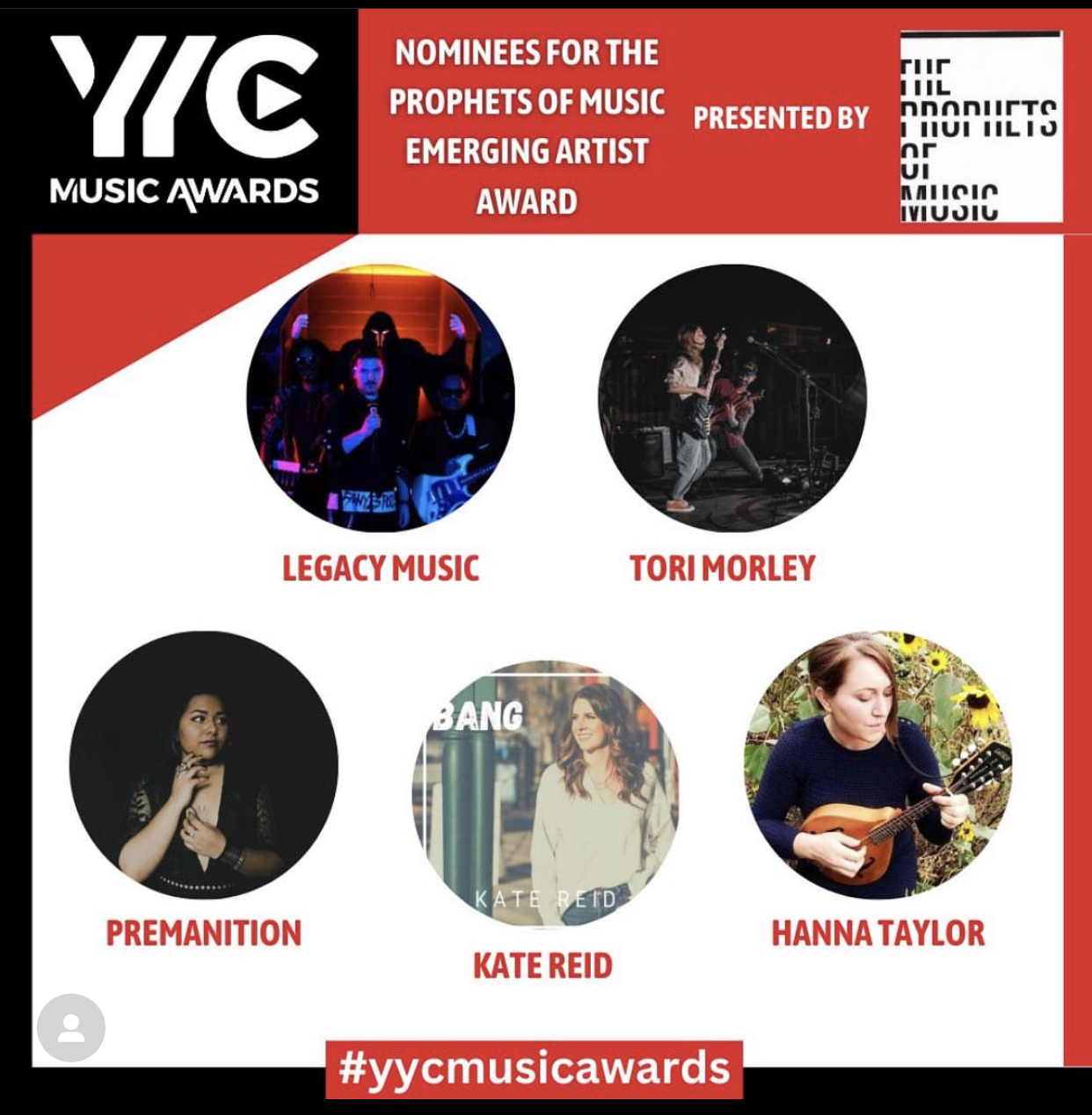 Tori Morley Nominated for THREE 2024 YYCMUSICAWARDS!